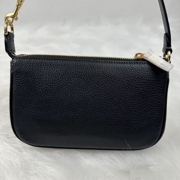 Coach Nolita 19 With Rivets Shoulder Bag In Leather/Gold/Black CAQ17 NWT - Picture 4 of 8